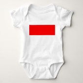 Patriottische baby bodysuit met Indonesische vlag (Voorkant)