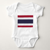 Patriottische baby bodysuit met Thaise vlag (Voorkant)