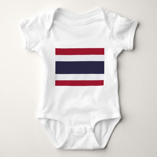 Patriottische baby bodysuit met Thaise vlag (Voorkant)