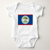 Patriottische baby bodysuit met vlag Belize