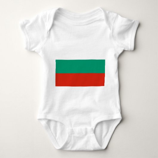 Patriottische baby bodysuit met vlag Bulgarije (Voorkant)
