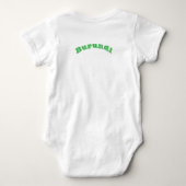 Patriottische baby bodysuit met vlag Burundi (Achterkant)
