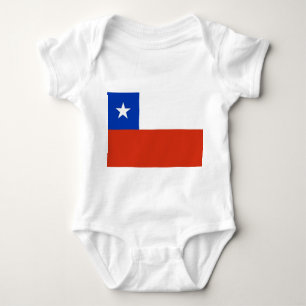 Patriottische baby bodysuit met vlag Chili