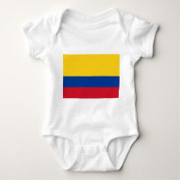 Patriottische baby bodysuit met vlag Colombia