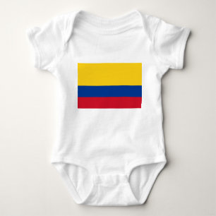 Patriottische baby bodysuit met vlag Colombia