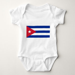 Patriottische baby bodysuit met vlag Cuba