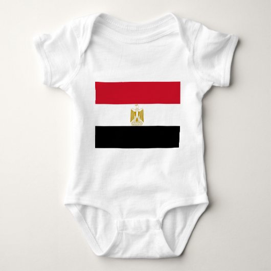 Patriottische baby bodysuit met vlag Egypte (Voorkant)