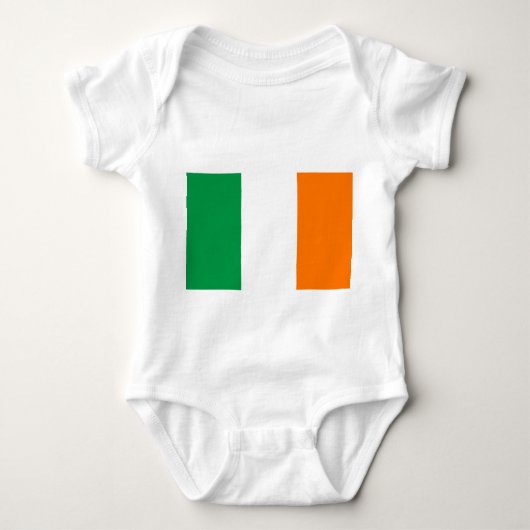 Patriottische baby bodysuit met vlag Ierland (Voorkant)