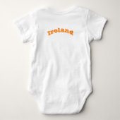 Patriottische baby bodysuit met vlag Ierland (Achterkant)