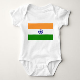 Patriottische baby bodysuit met vlag India