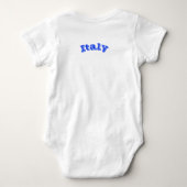 Patriottische baby bodysuit met vlag Italië (Achterkant)