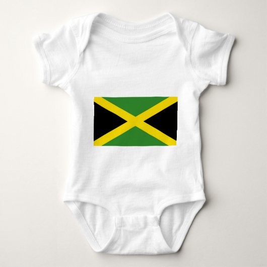 Patriottische baby bodysuit met vlag Jamaica (Voorkant)