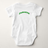 Patriottische baby bodysuit met vlag Jamaica (Achterkant)