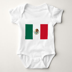 Patriottische baby bodysuit met vlag Mexico