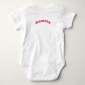 Patriottische baby bodysuit met vlag Oostenrijk (Achterkant)
