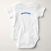 Patriottische baby bodysuit met vlag Schotland, Ve (Achterkant)