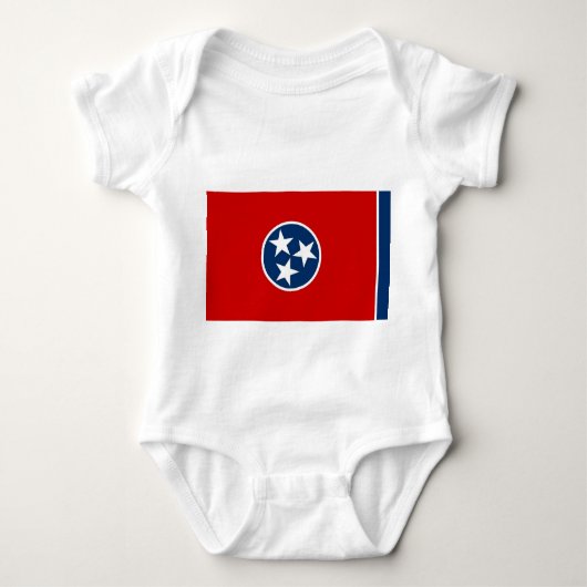 Patriottische baby bodysuit met vlag Tennessee (Voorkant)