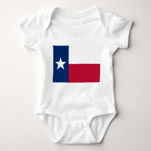 Patriottische baby bodysuit met vlag Texas, Vereni