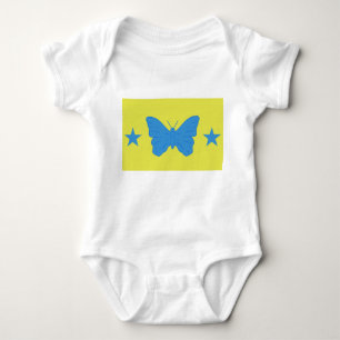 Patriottische baby bodysuit met vlag van Bady Bass