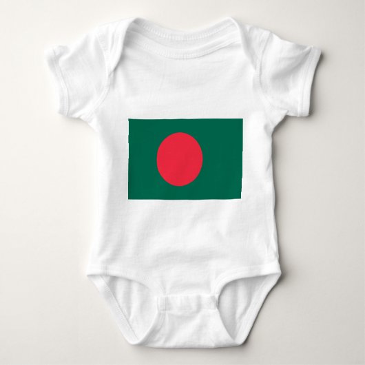 Patriottische baby bodysuit met vlag van Banglades (Voorkant)