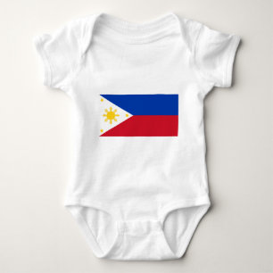 Patriottische baby bodysuit met vlag van de Filipi