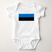 Patriottische baby bodysuit met vlag van Estland