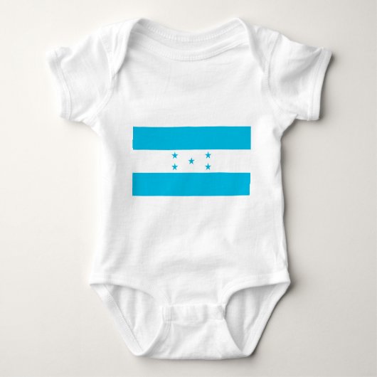 Patriottische baby bodysuit met vlag van Honduras (Voorkant)