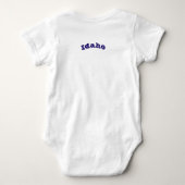 Patriottische baby bodysuit met vlag van Idaho (Achterkant)