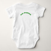 Patriottische baby bodysuit met vlag van Los Angel (Achterkant)