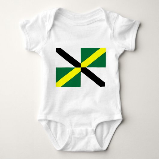 Patriottische baby bodysuit met vlag van Monterey (Voorkant)