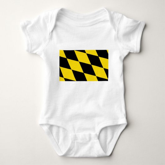 Patriottische baby bodysuit met vlag van München (Voorkant)