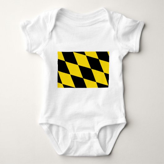 Patriottische baby bodysuit met vlag van München (Voorkant)