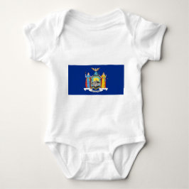 Patriottische baby bodysuit met vlag van New York