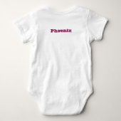 Patriottische baby bodysuit met vlag van Phoenix C (Achterkant)