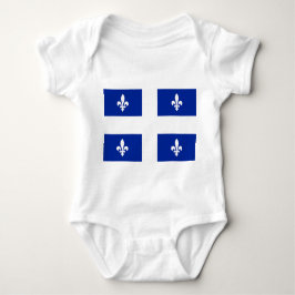 Patriottische baby bodysuit met vlag van Quebec