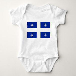 Patriottische baby bodysuit met vlag van Quebec