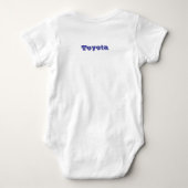 Patriottische baby bodysuit met vlag van Toyota Ci (Achterkant)