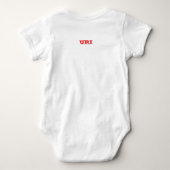 Patriottische baby bodysuit met vlag van Uri (Achterkant)