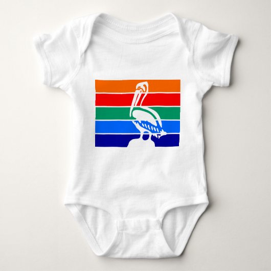 Patriottische baby bodysuit, vlag van Sint-Petersb Romper (Voorkant)