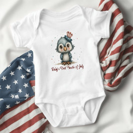Patriottische Baby Eagle 4 juli Romper
