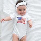 Patriottische Baby Rood Wit en Blauw Trendy Romper