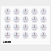 Patriottische baby shower favor sticker (Vel)
