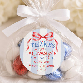 Patriottische baby shower favor sticker