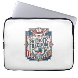 Patriottische baby shower vector grafische T-shirt Laptop Sleeve