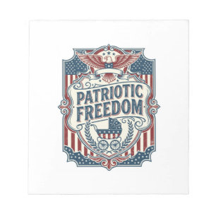 Patriottische baby shower vector grafische T-shirt Notitieblok