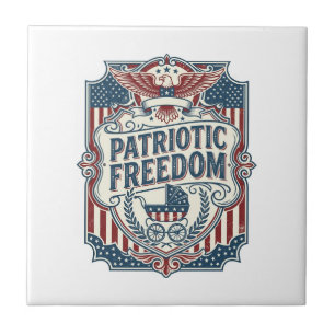 Patriottische baby shower vector grafische T-shirt Tegeltje
