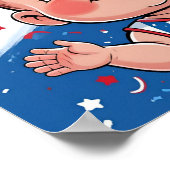 Patriottische babyfoto prop poster (Hoek)