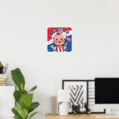 Patriottische babyfoto prop poster (Thuiskantoor)