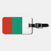 Patriottische bagagelabel met Bulgaarse vlag (Voorkant horizontaal)