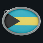 Patriottische Bahamaanse vlag Gesp<br><div class="desc">De nationale vlag van Bahama's.</div>